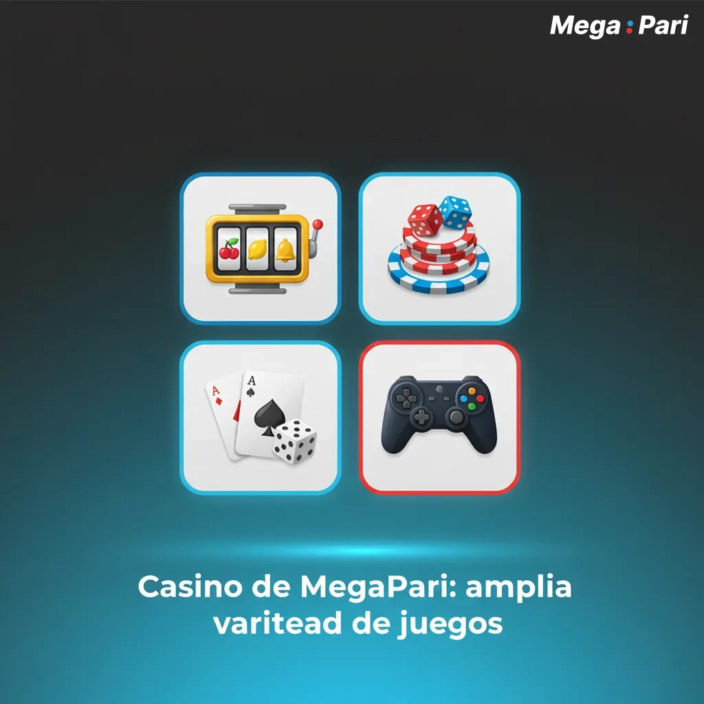 Interfaz del casino MegaPari con más de 6.000 juegos: slots, ruleta, cartas, bingo, filtros, modo demo y torneos.