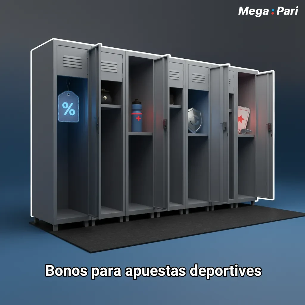 Banner de bonos para apuestas deportivas: bienvenida 100%, combinadas mejoradas, seguro, freebet esports y boost críquet.
