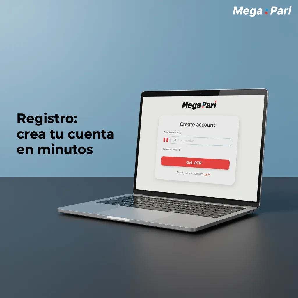 Pantalla de registro: pasos para crear cuenta, verificar email o SMS, elegir moneda y activar bono para Perú