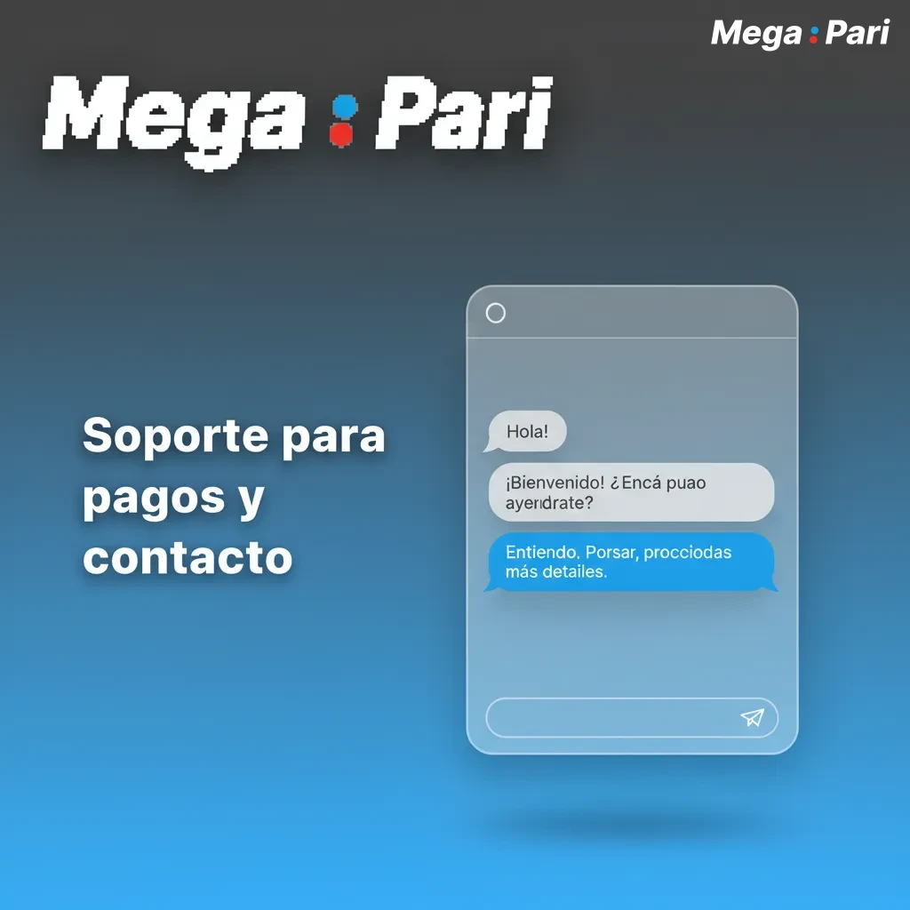 Soporte 24/7 para pagos y contacto: chat en vivo, correo support@megapari.com y formulario en megapari.com