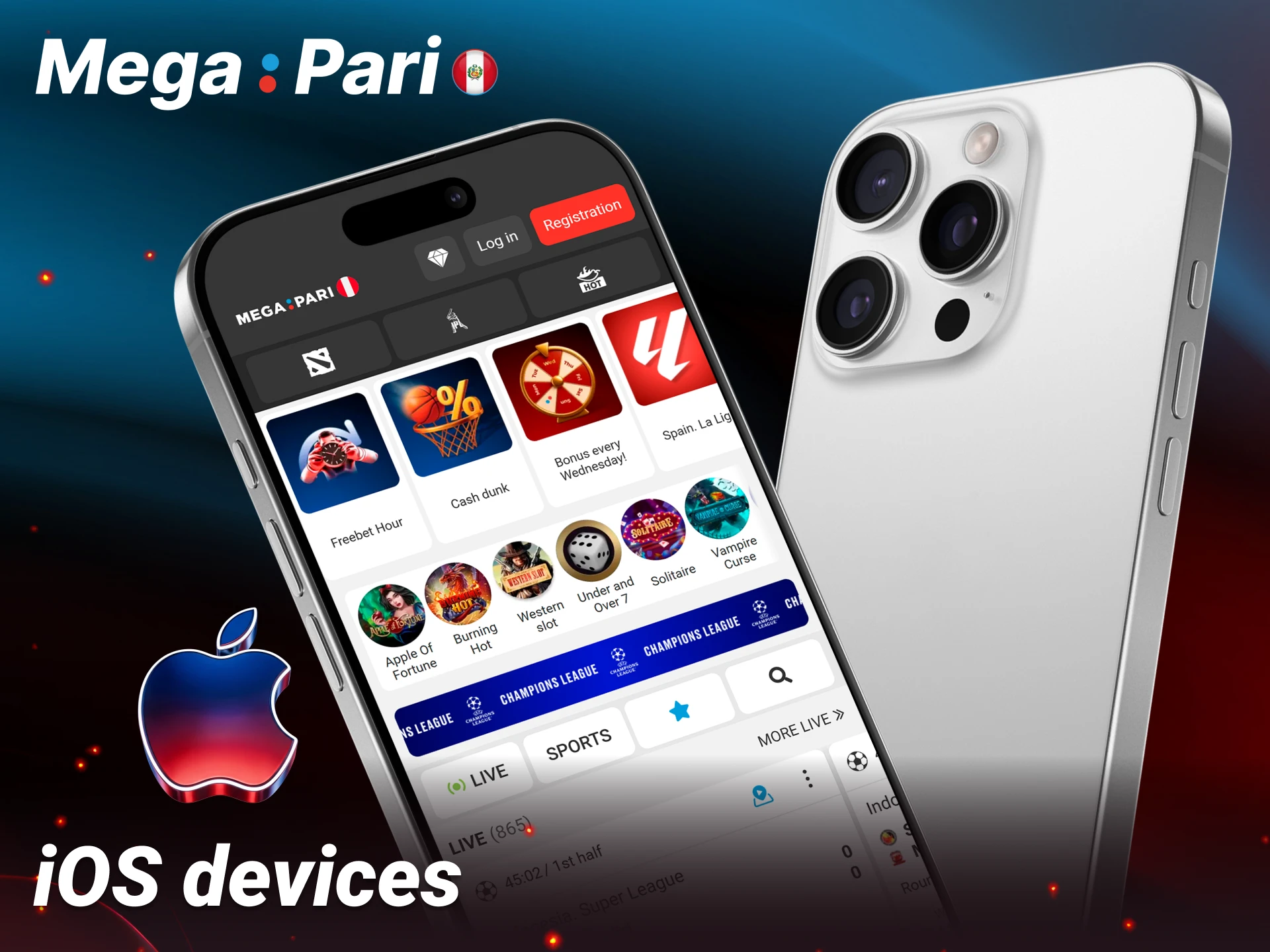 Access Megapari from your iOS device for a premium mobile experience.