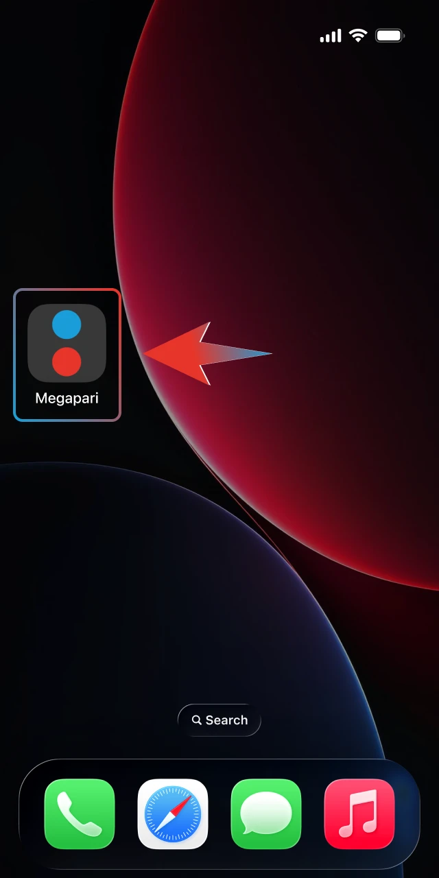Accede a Megapari desde tu pantalla de inicio para disfrutar siempre de la versión más reciente y optimizada sin descargas manuales.