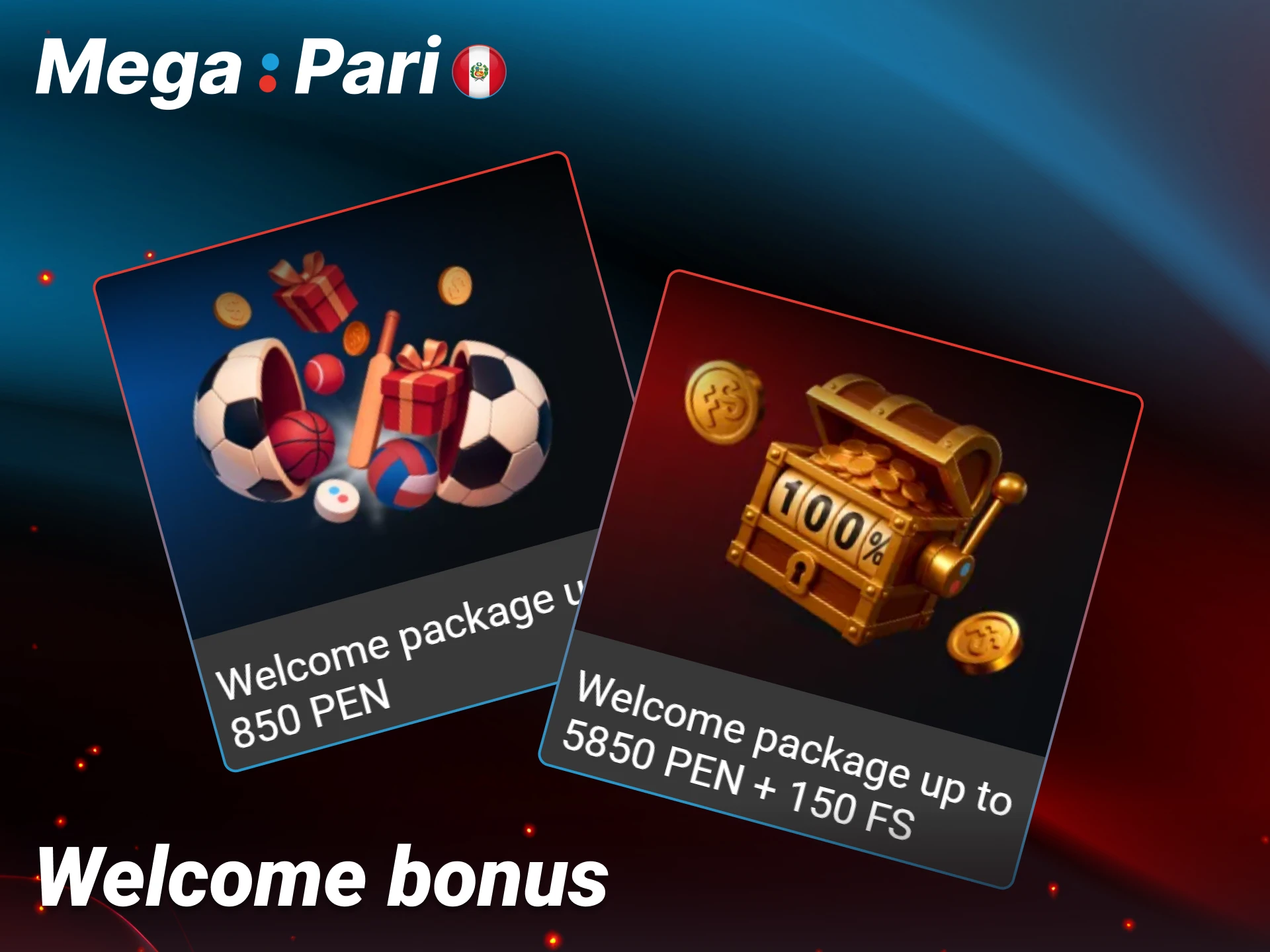 Claim your welcome bonus through the Megapari app after signing up.