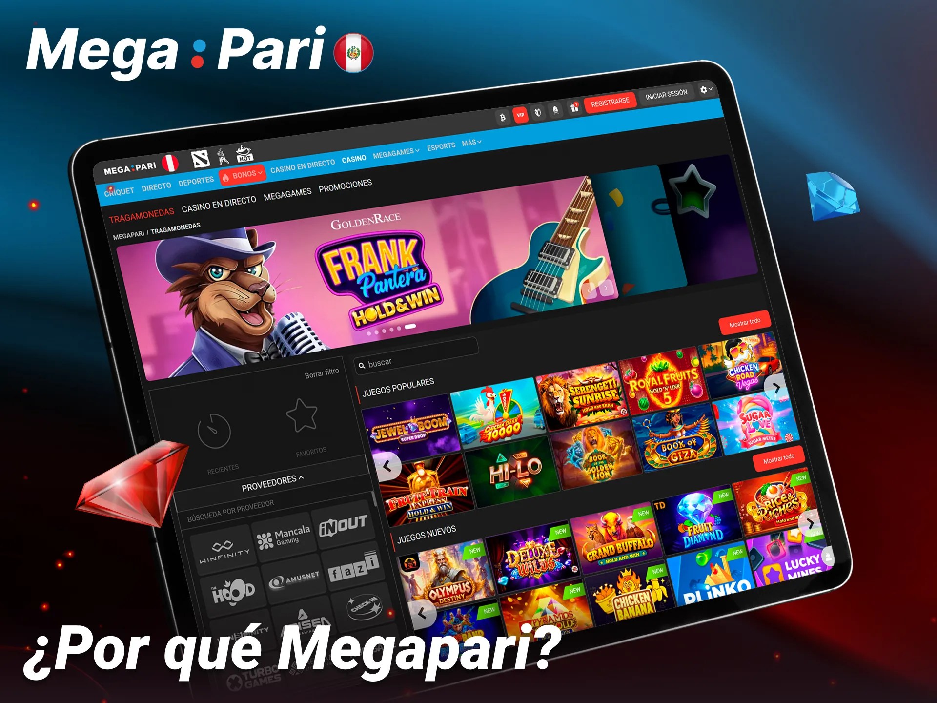 Descubre las razones para elegir Megapari como tu casino en Perú.