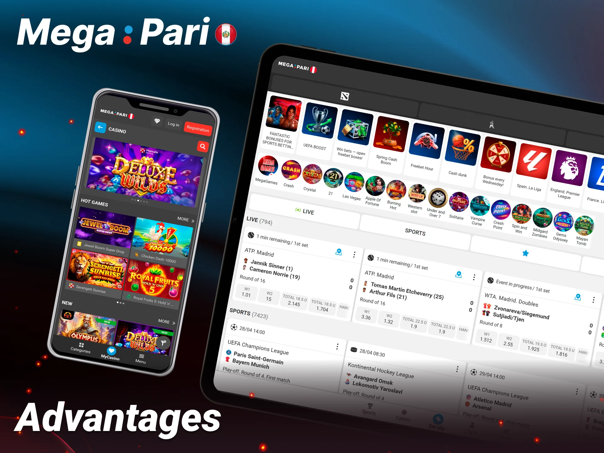 Discover the unique advantages of betting with Megapari Peru.