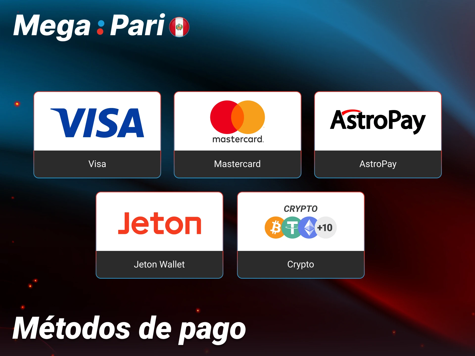 Deposita en Megapari con métodos peruanos seguros y retira tus ganancias sin complicaciones.