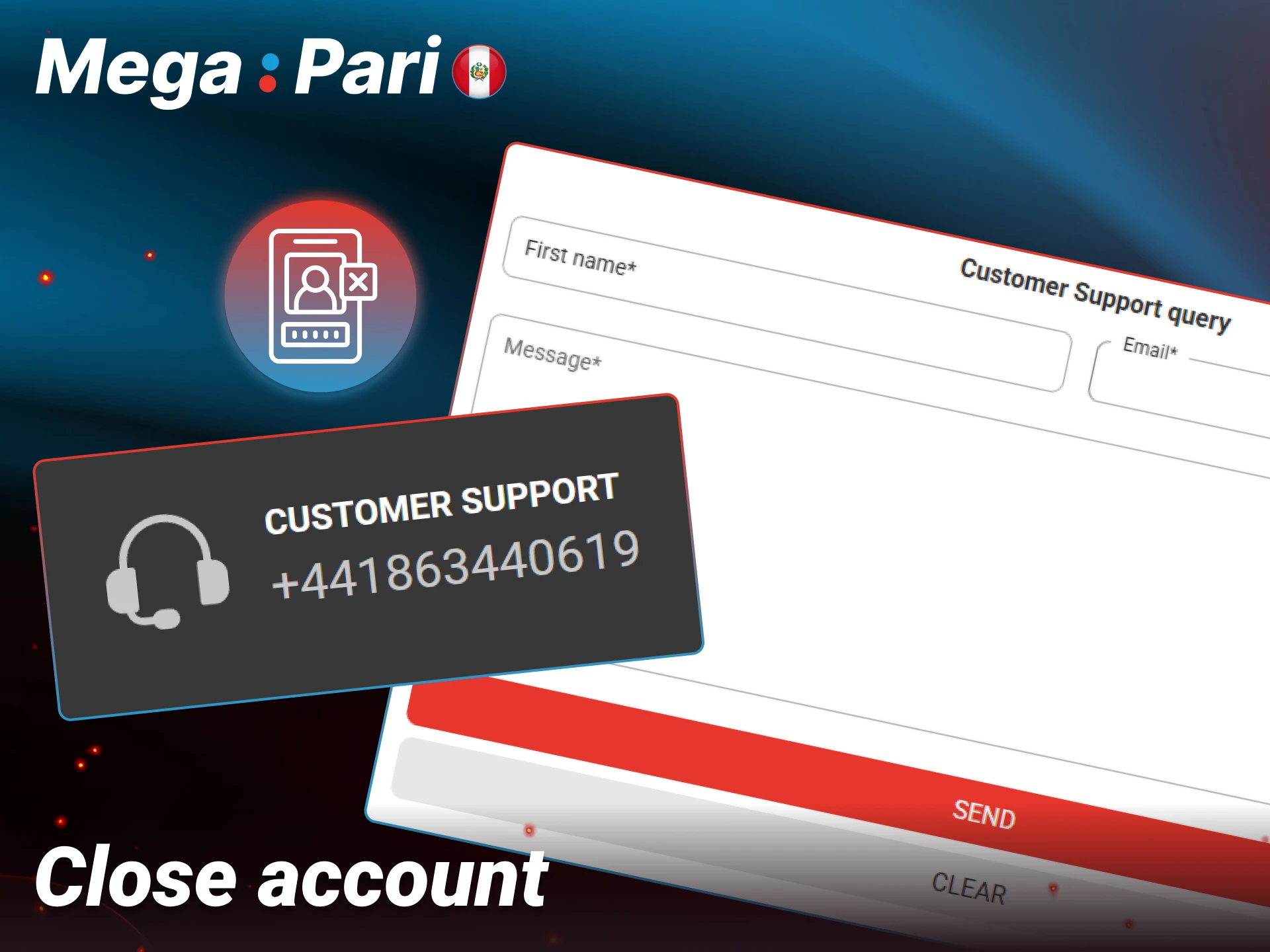 Learn how to close your account or use self-exclusion at Megapari.