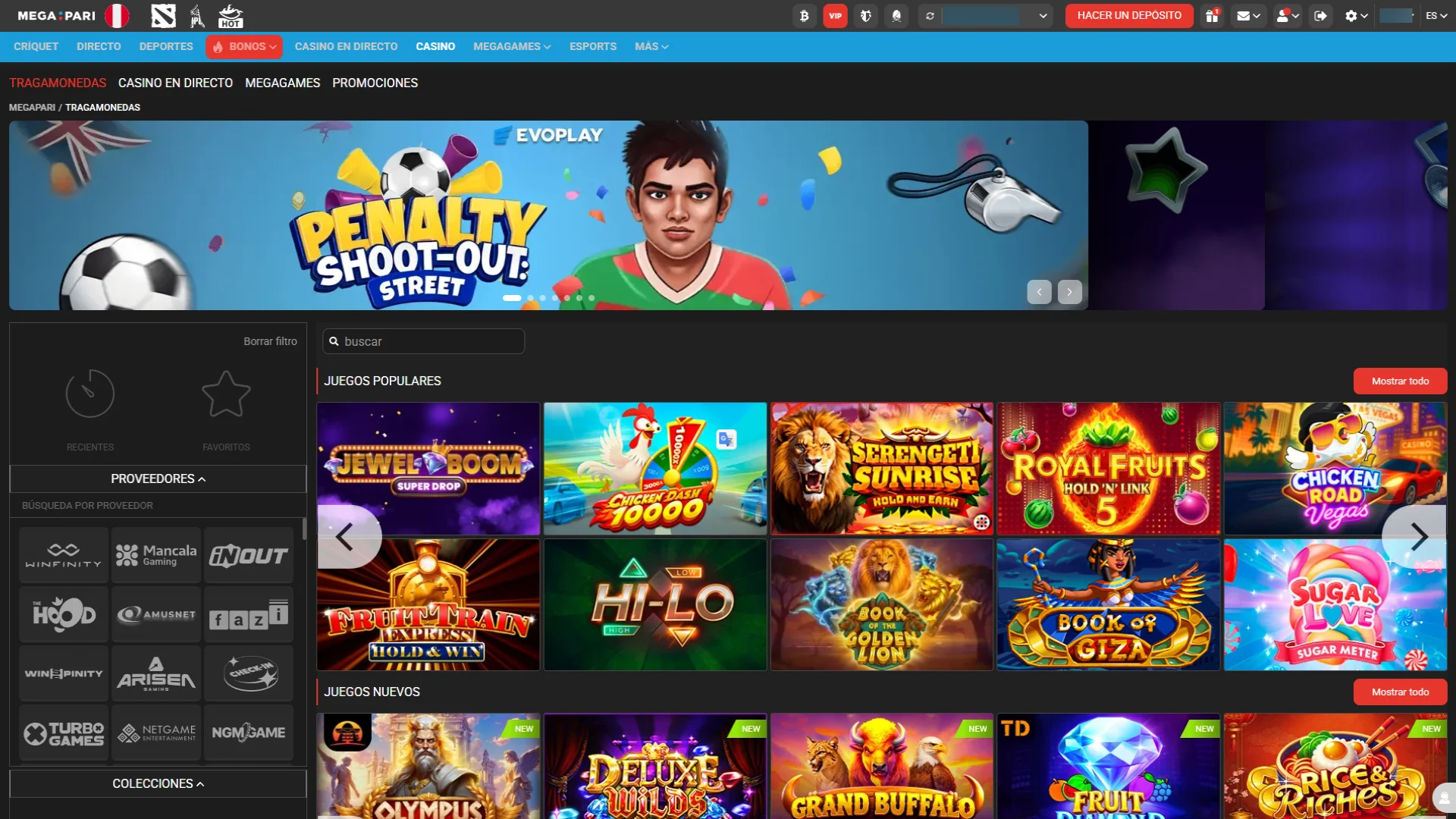 Disfruta de tus giros gratis en el casino o realiza apuestas deportivas siguiendo los términos de Megapari.