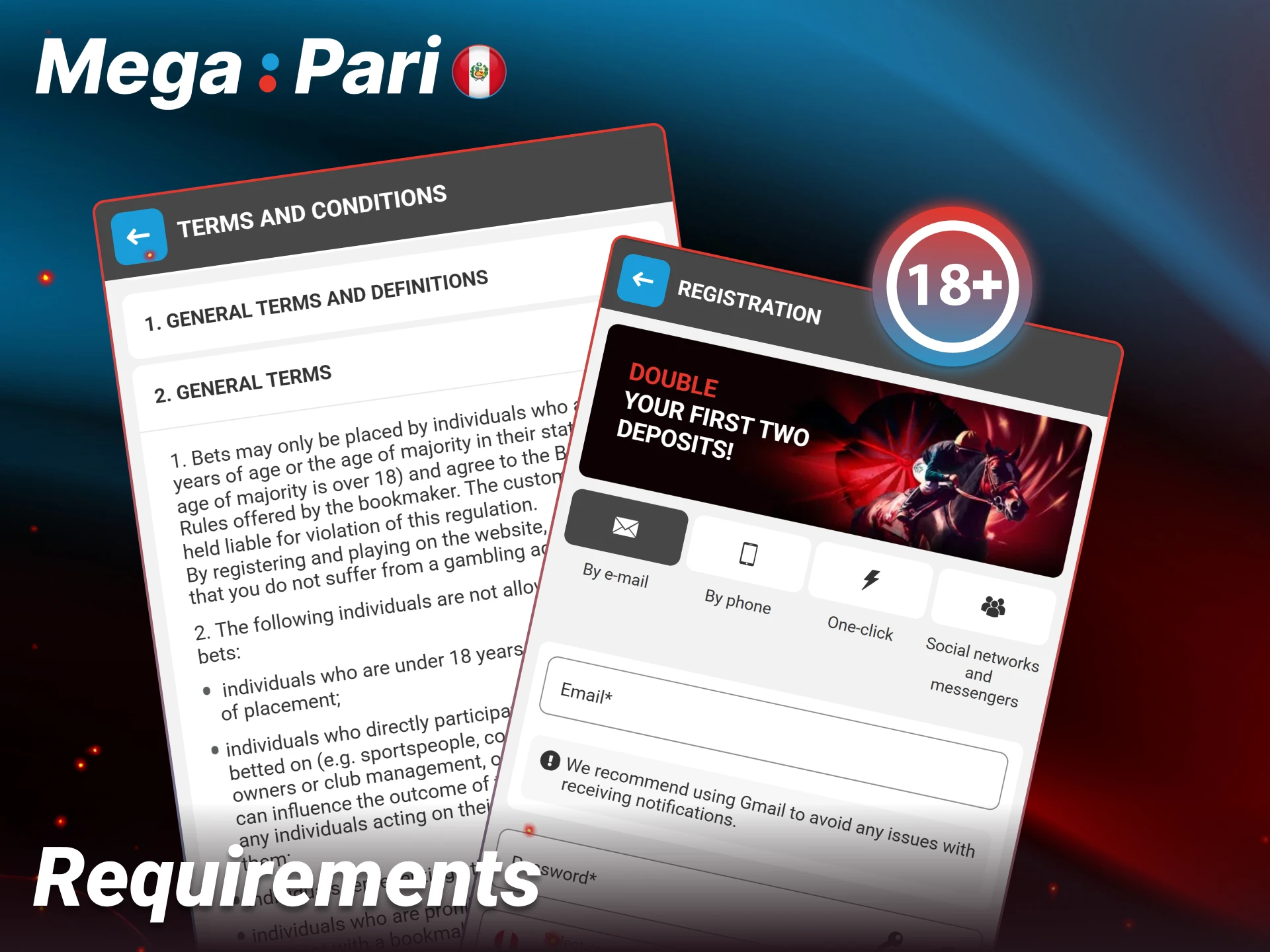 Check the essential requirements for creating your new account at Megapari.