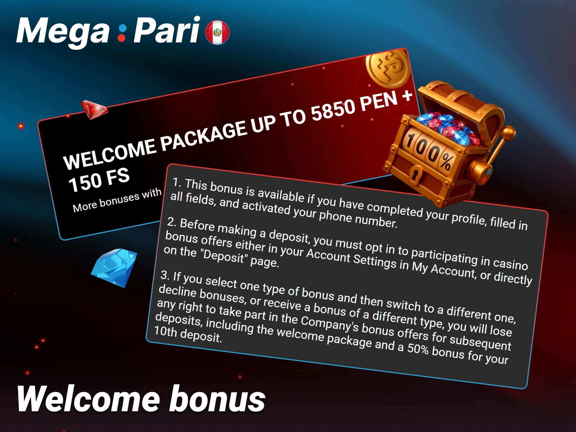Claim your Megapari casino welcome bonus to boost your initial balance.