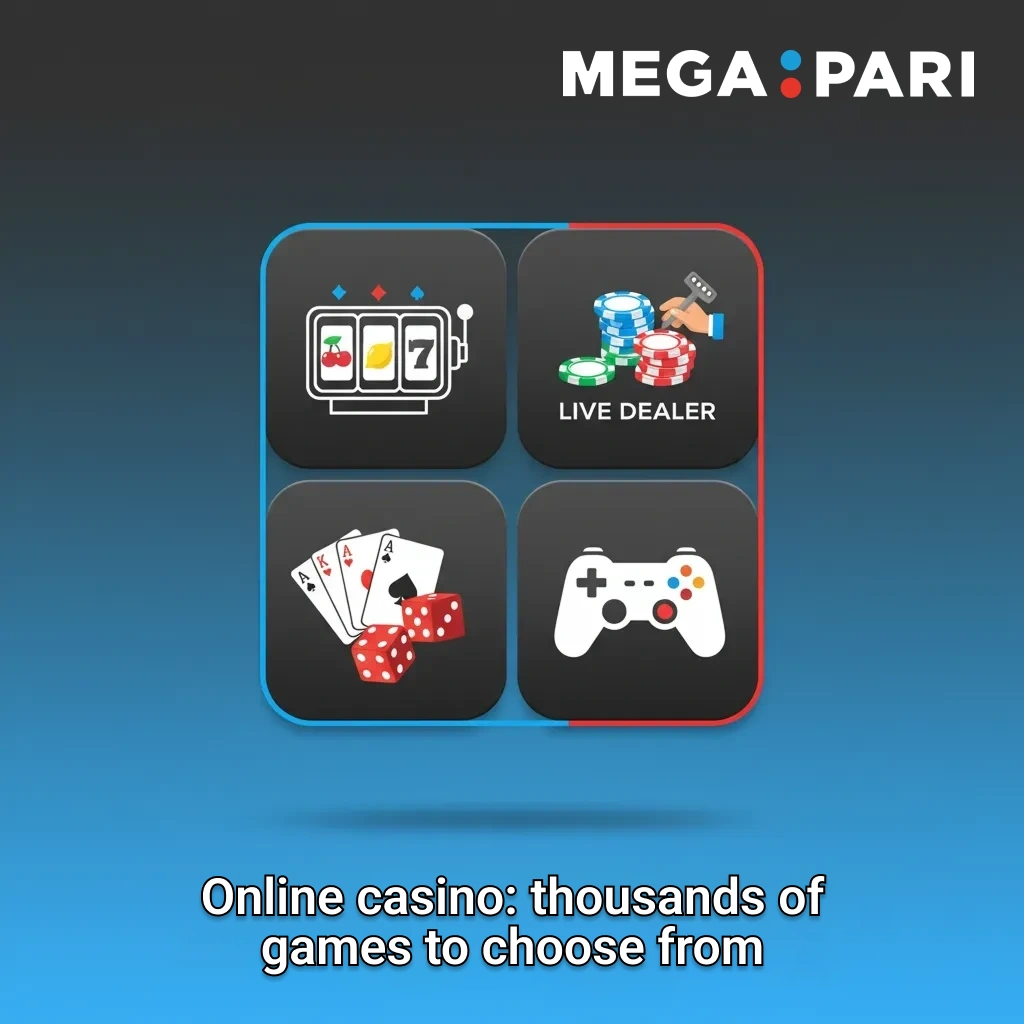 Play thousands of top online slots and casino games on Megapari.