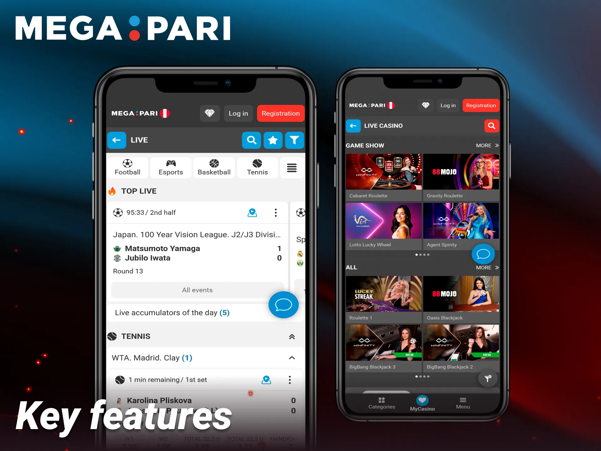 Discover advanced betting tools available on the mobile Megapari application.