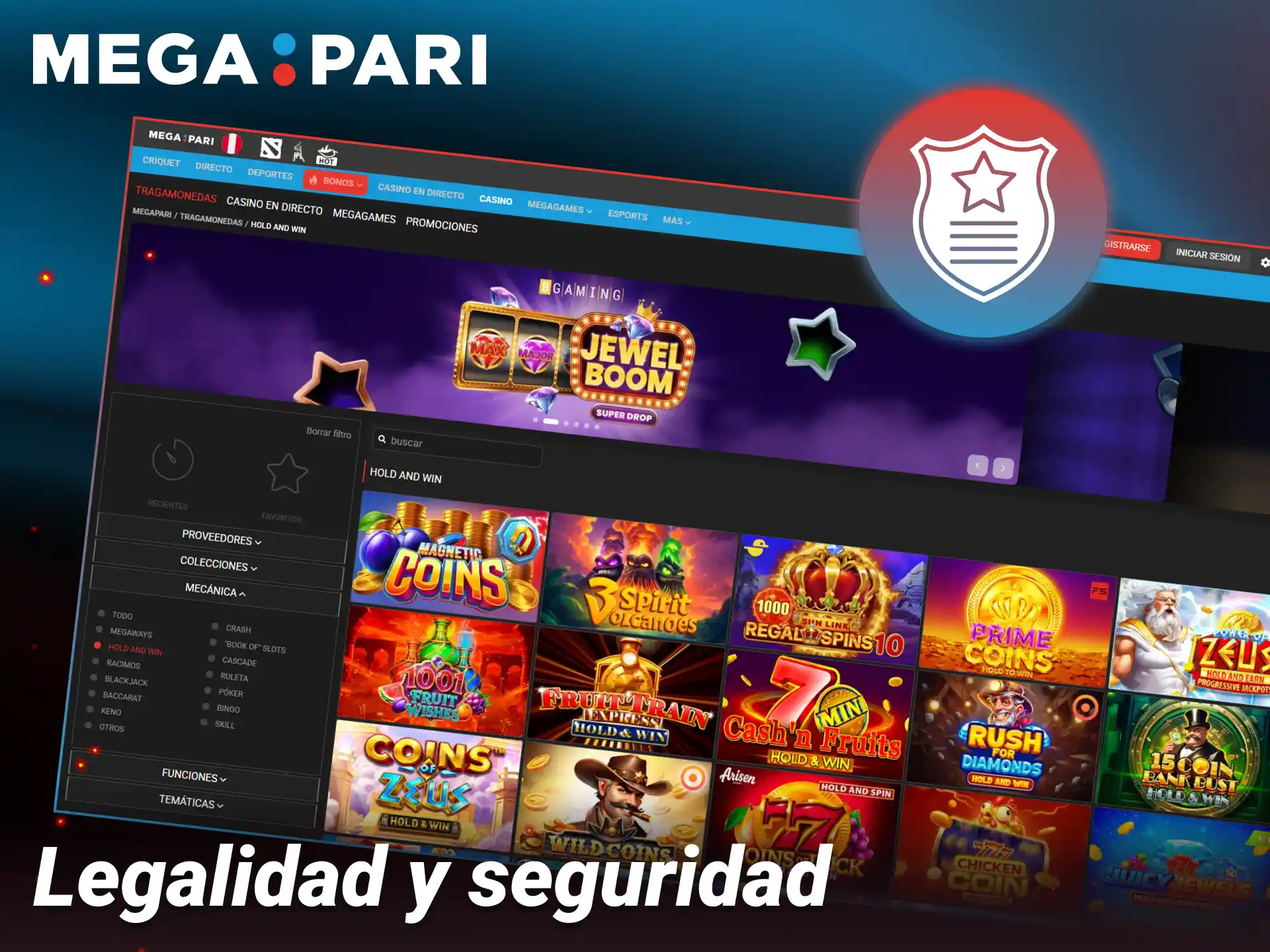 Conoce las licencias oficiales y sistemas de protección que ofrece Megapari.