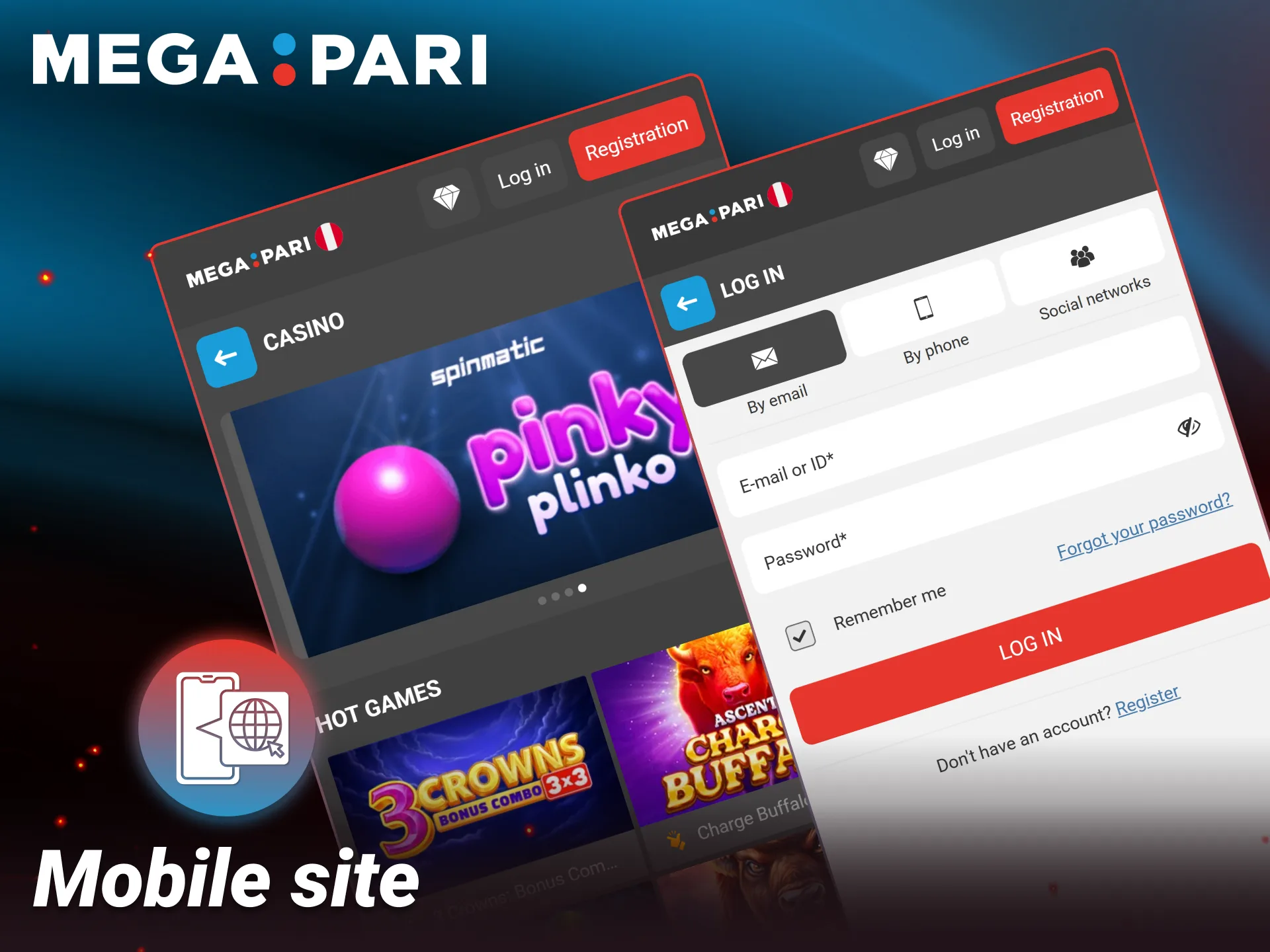 Enjoy smooth mobile casino gaming directly on the Megapari website.