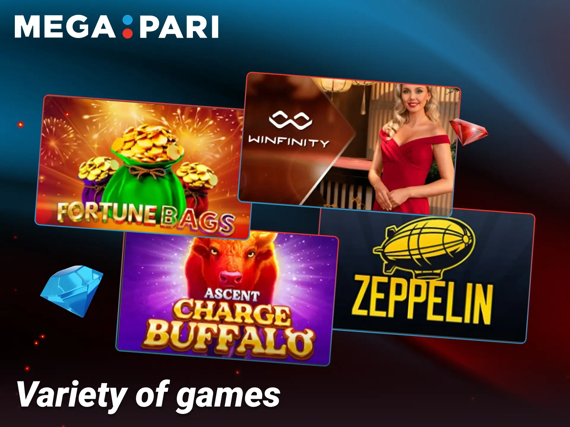 Explore an extensive catalog of exciting casino games at Megapari.