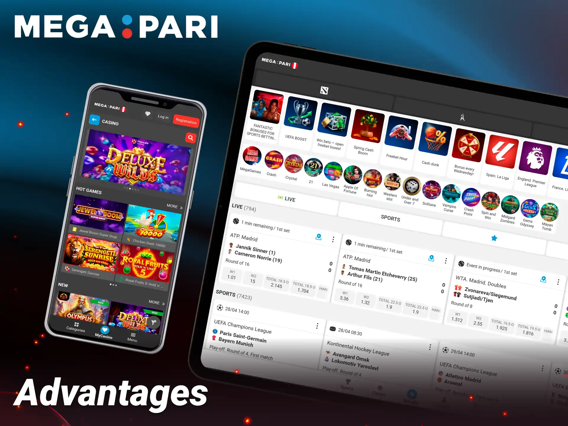 Discover exclusive benefits and premium betting features at Megapari.