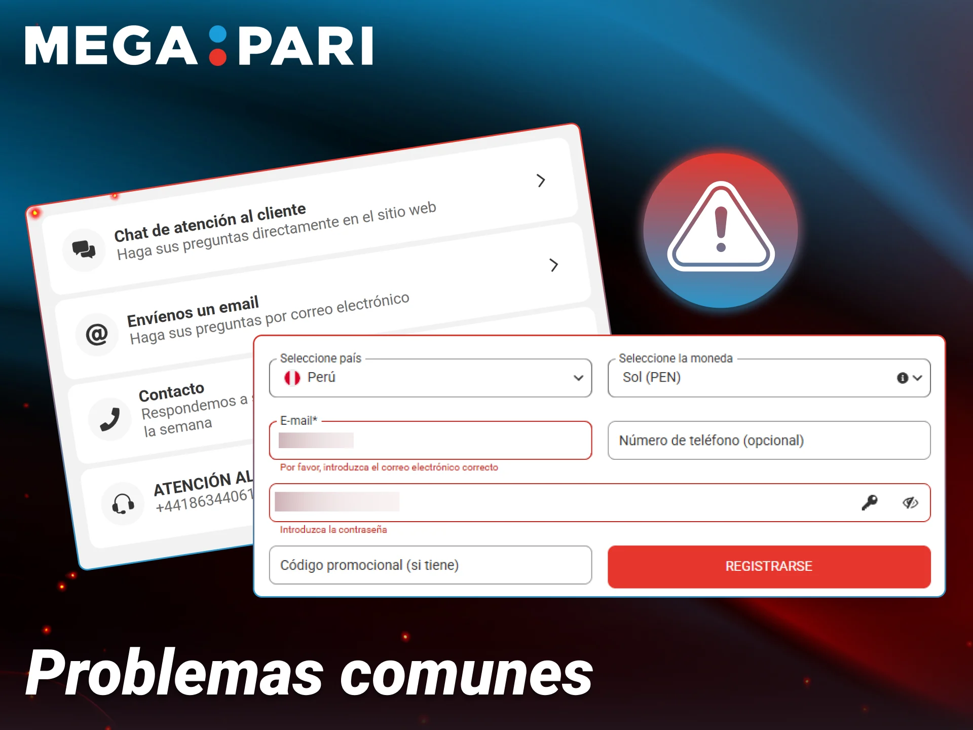 Soluciona cualquier inconveniente técnico al abrir tu cuenta en Megapari.